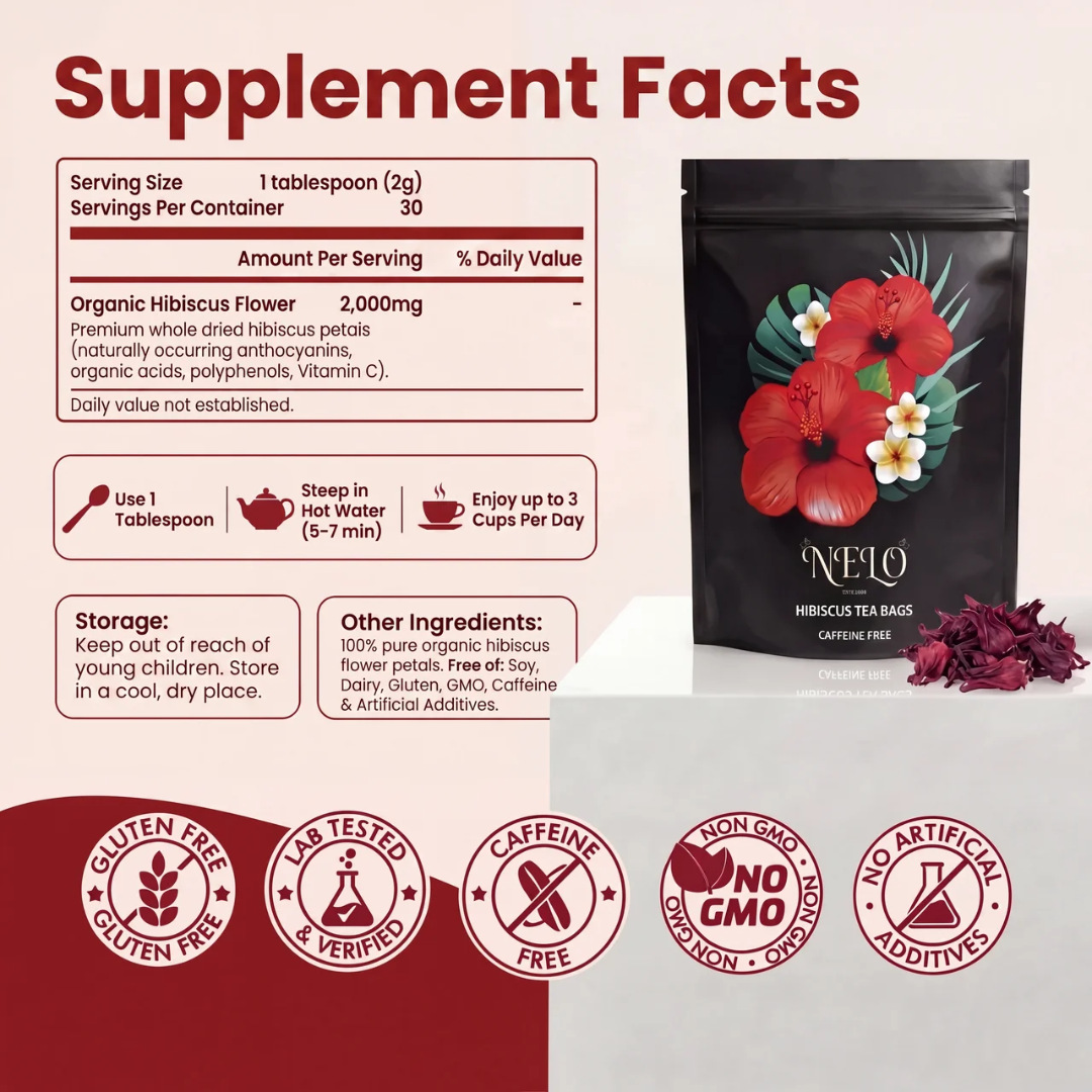 Organic Hibiscus Tea Bags
